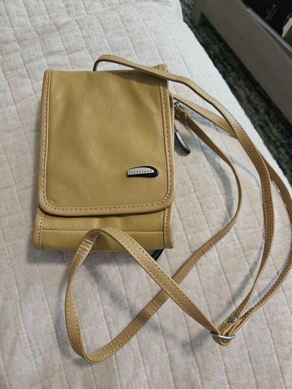 Travelon Yellow Crossbody Phone Pouch
